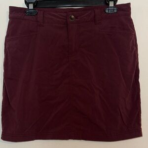 Eddie Bauer Deep Burgundy Mini Skort